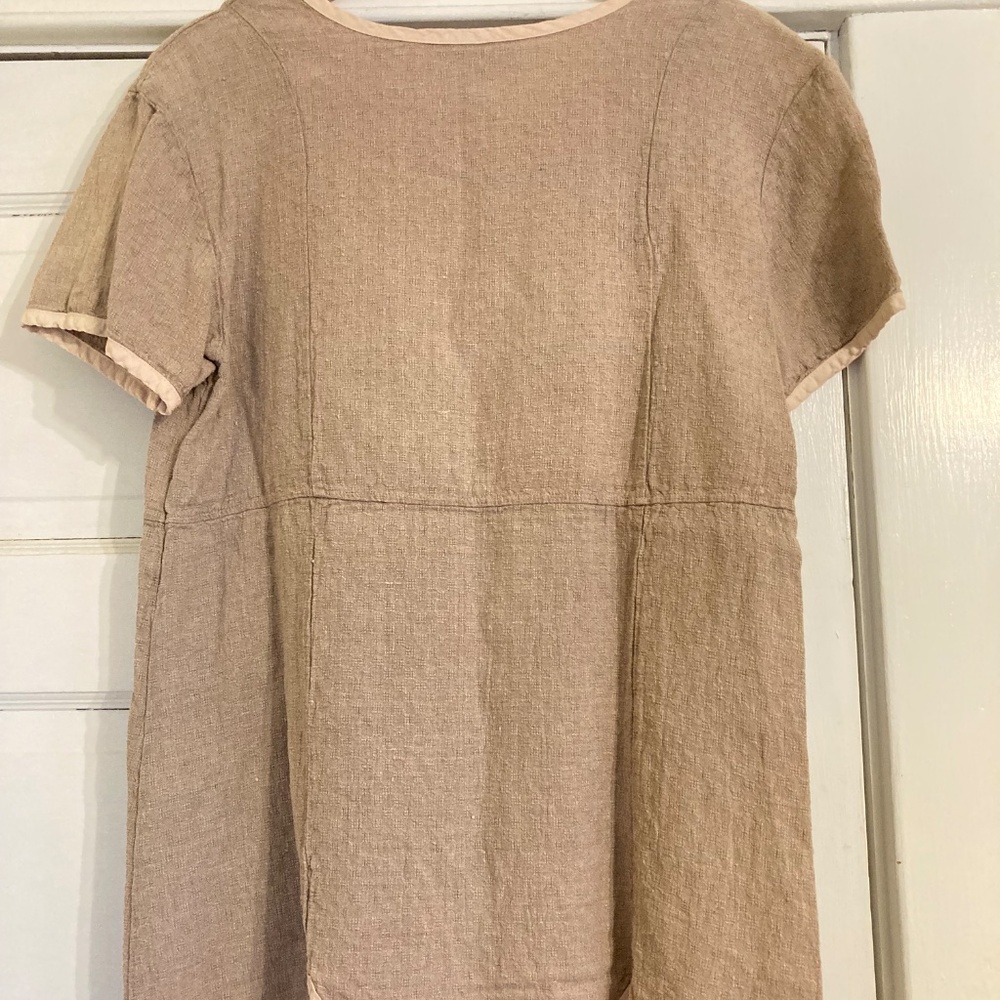 Gorgeous Vintage Aly Wear 100% Linen Top Sz S - Picture 5 of 10
